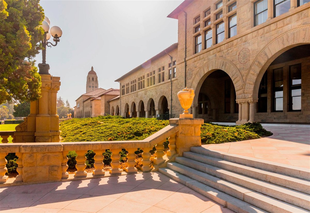 <i>David Madison/Getty Images</i><br/>Stanford University is reviewing its safety procedures after a man was caught living illegally in dorms. Pictured is the Main Quadrangle and Hoover Tower on the campus of Stanford University on October 2