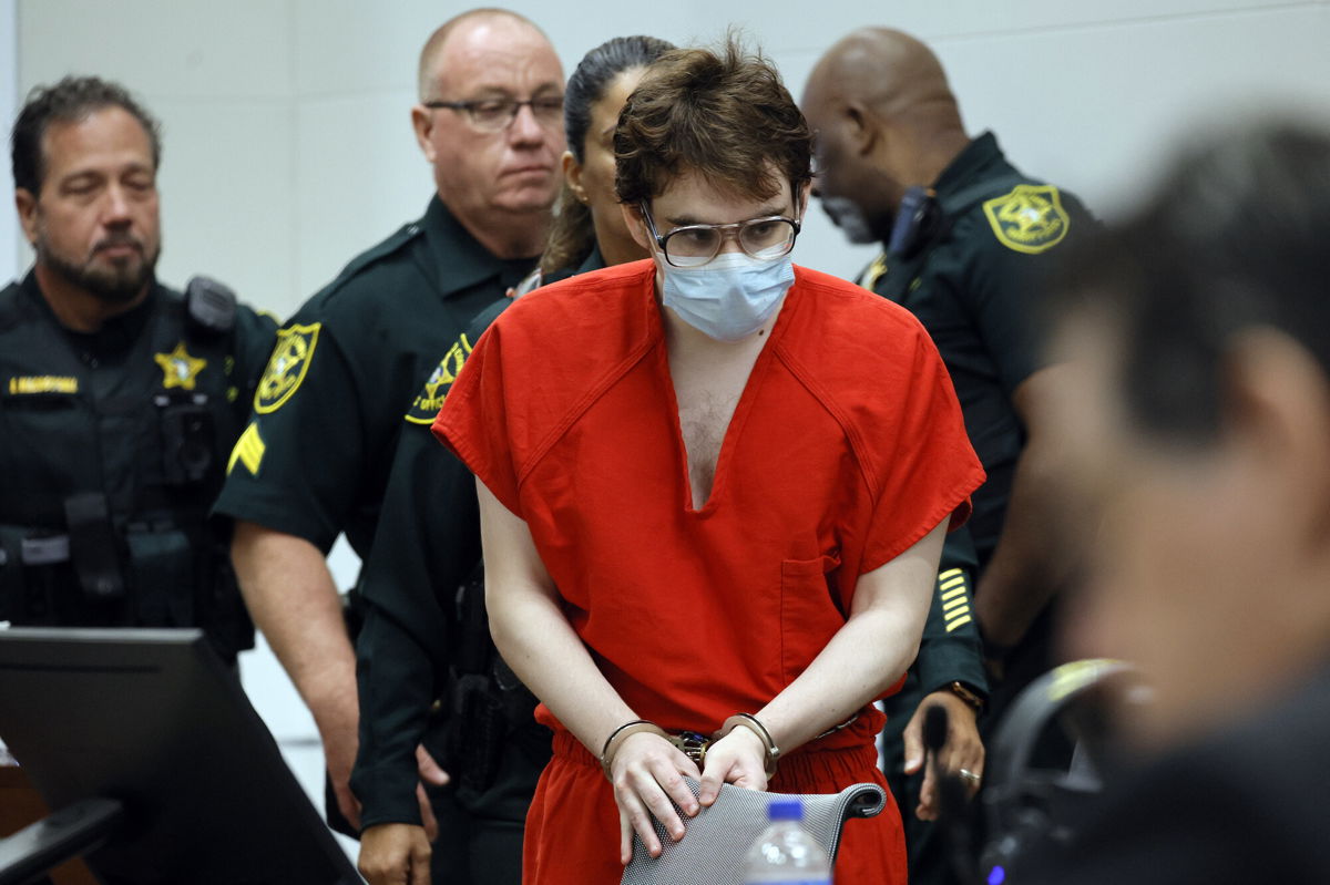 <i>Amy Beth Bennett/Pool/South Florida Sun Sentinel/AP</i><br/>Marjory Stoneman Douglas High School shooter Nikolas Cruz enters the courtroom Tuesday for his first of two expected sentencing hearings in Fort Lauderdale