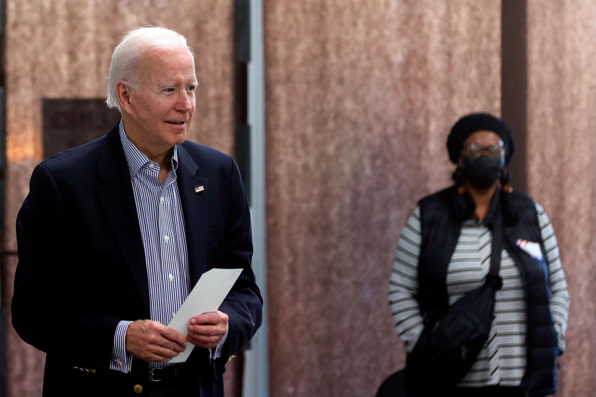 <i>Tasos Katopodis/Pool/AP</i><br/>President Joe Biden's top advisers are making plans toward a 2024 reelection bid. Biden here casts his vote for the 2022 midterm elections at a polling station in Wilmington