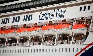 A man reported missing from the Carnival Valor sailing in the Gulf of Mexico was found in the water and rescued on Thursday. The Carnival Valor cruise ship is seen here in New Orleans on March 3.