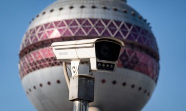 The UK government bans the use of Hikvision camera systems at "sensitive" sites. A Hikvision camera is pictured here on December 2