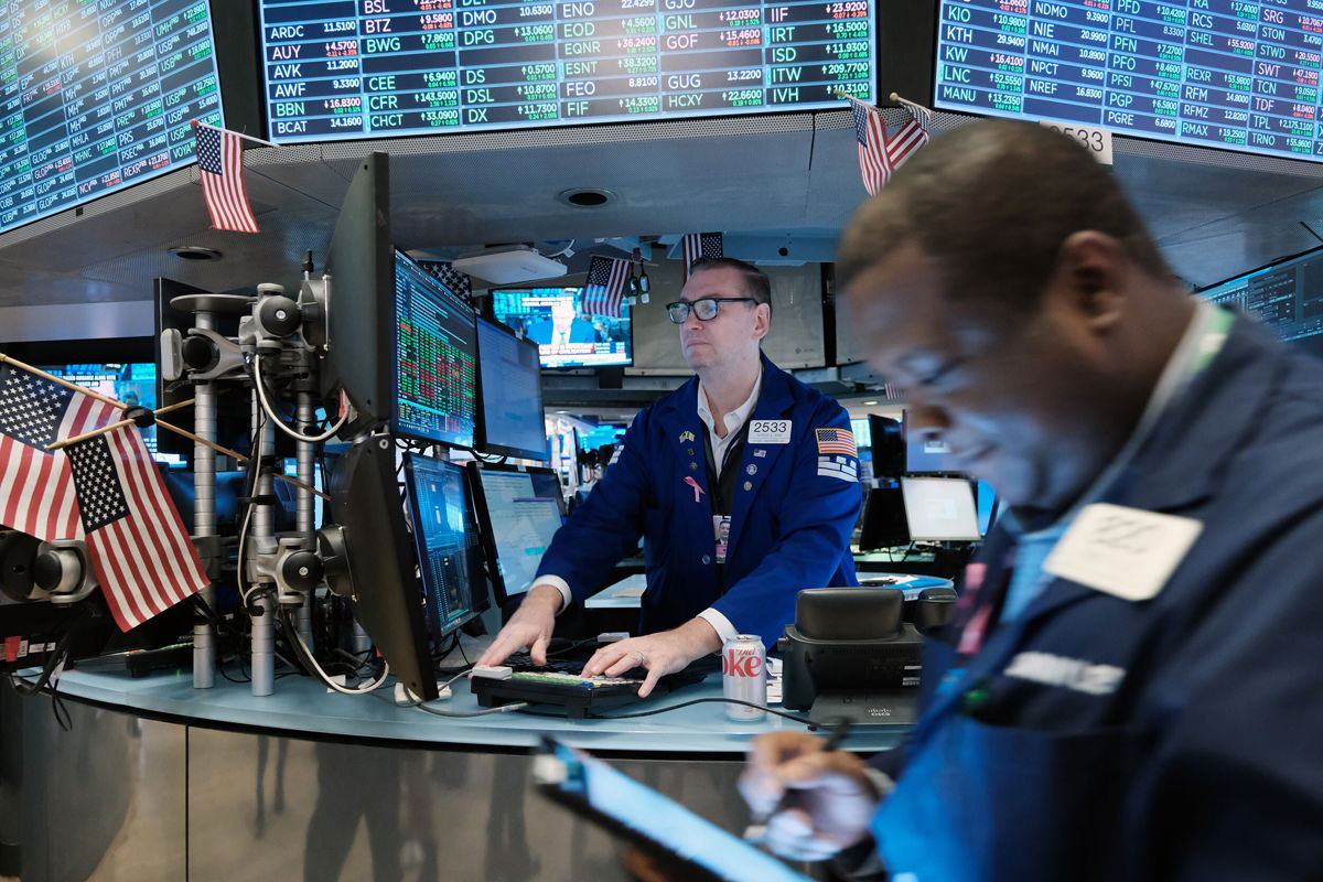 <i>Spencer Platt/Getty Images</i><br/>The Dow was up almost 100 points