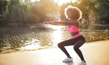 High-intensity interval training includes bursts of activity such as squats