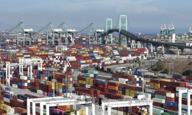 The US economy's growth was stronger than expected in the third quarter. This image shows an aerial view of the The Port of Los Angeles in San Pedro