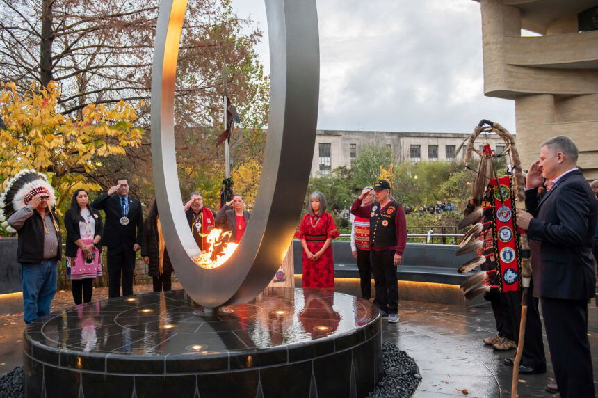 National Native American Veterans Memorial formally dedicated at a