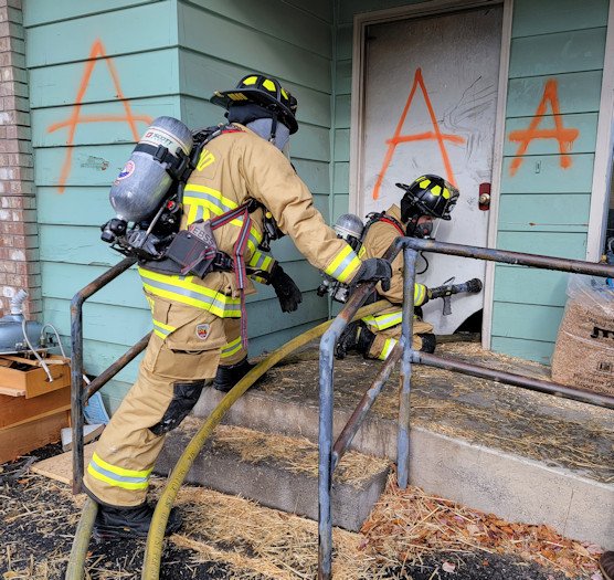 Redmond firefighters practice in 'burn to learn' exercise drill