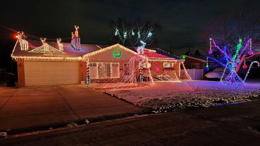<i>KSL</i><br/>A Millcreek man is spreading Christmas cheer through tens of thousands of lights around his home