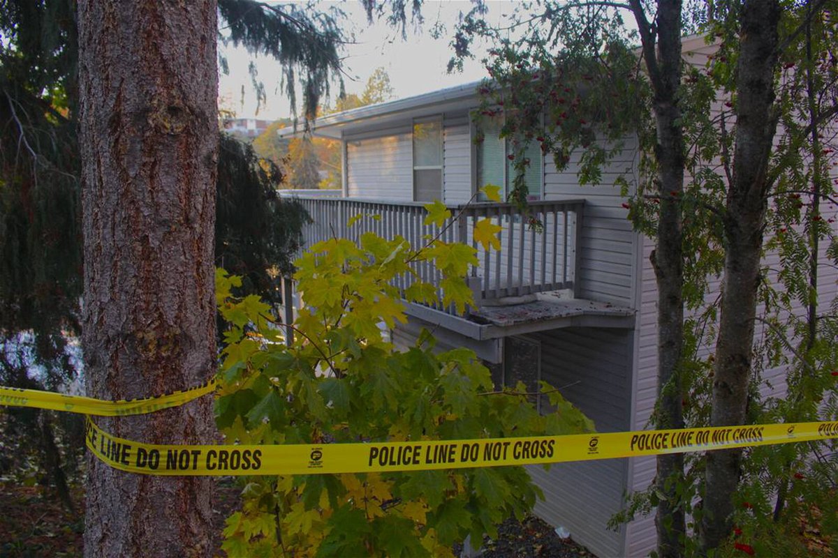 <i>Angela Palermo/Idaho Statesman/Tribune News Service/Getty Images</i><br/>Four University of Idaho students were found dead on November 13 at this three-story home in Moscow