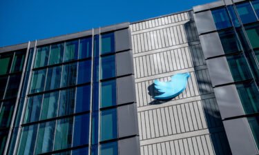 Twitter headquarters in San Francisco is pictured here on November 29.