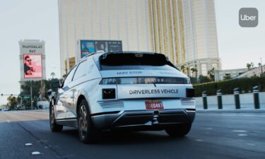 Uber is now offering Las Vegas riders the option on its app to hail a self-driving taxi.