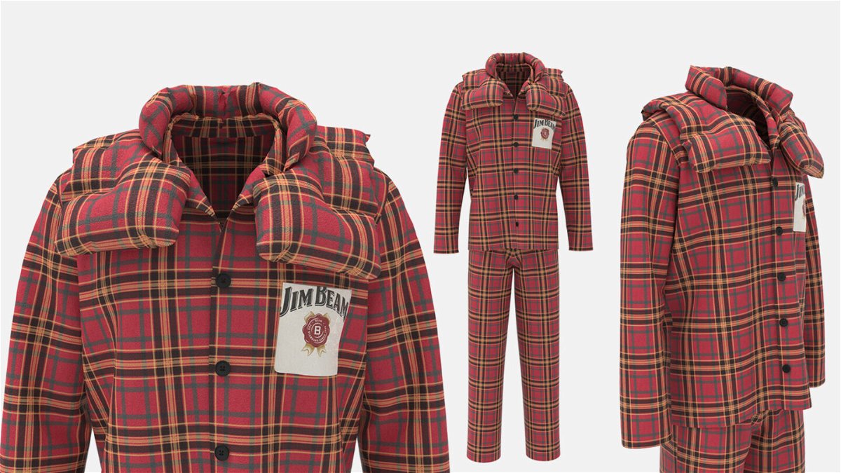 <i>Jim Beam</i><br/>JIm Beam is selling hug-simulating pajamas for the holidays.