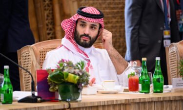 Crown Prince Mohammed bin Salman of Saudi Arabia takes his seat ahead of a working lunch at the G20 Summit on November 15 in Nusa Dua