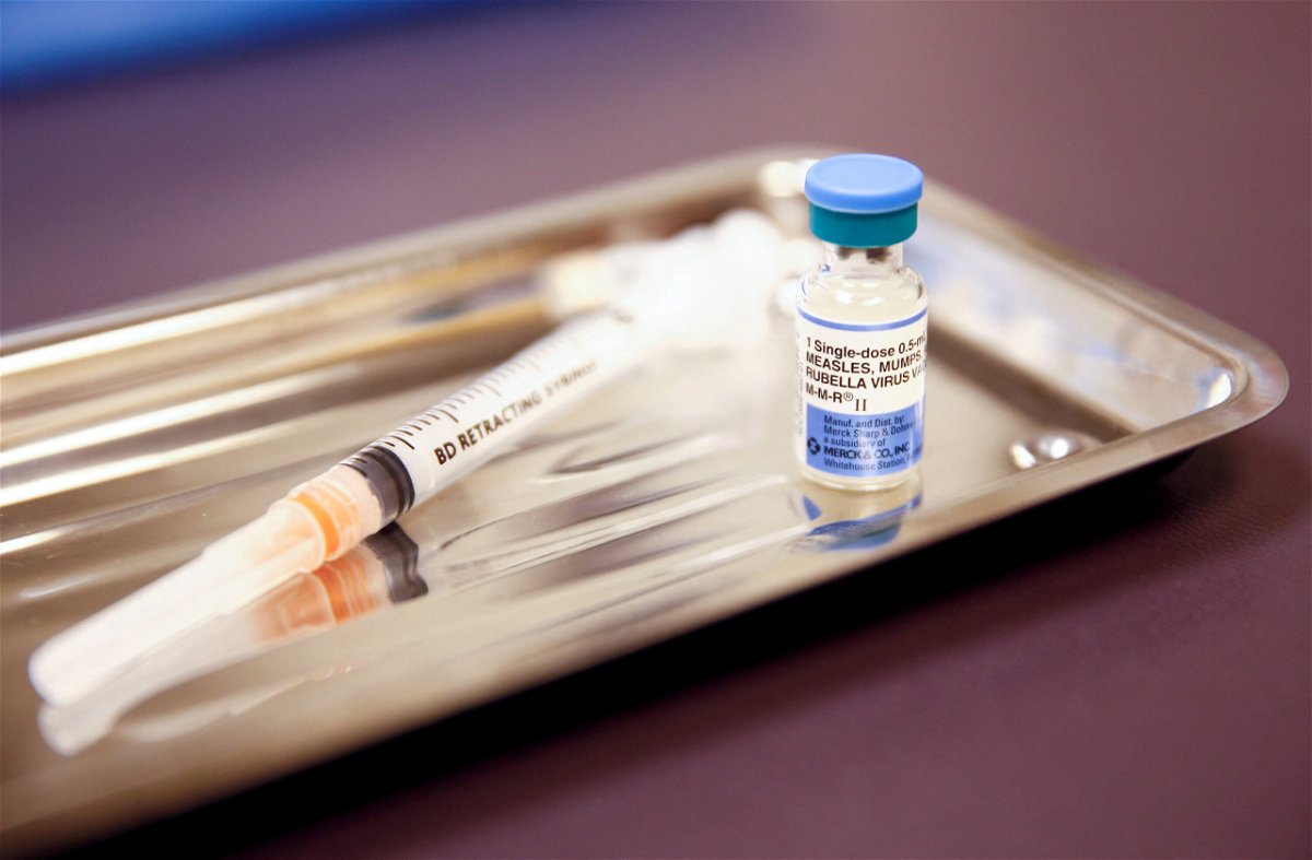 <i>Lindsey Wasson/Reuters</i><br/>A vial of the measles