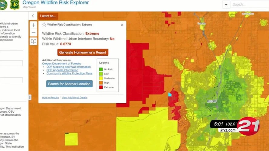 First version of Oregon wildfire risk map, a legislative mandate, prompted sharp criticism