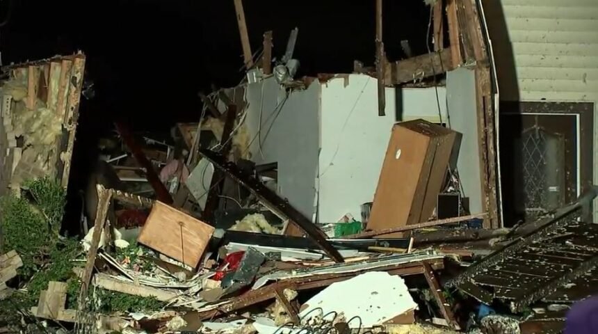 Storm damage seen across Pasadena after tornado hits during severe weather  in SE Texas - KTVZ