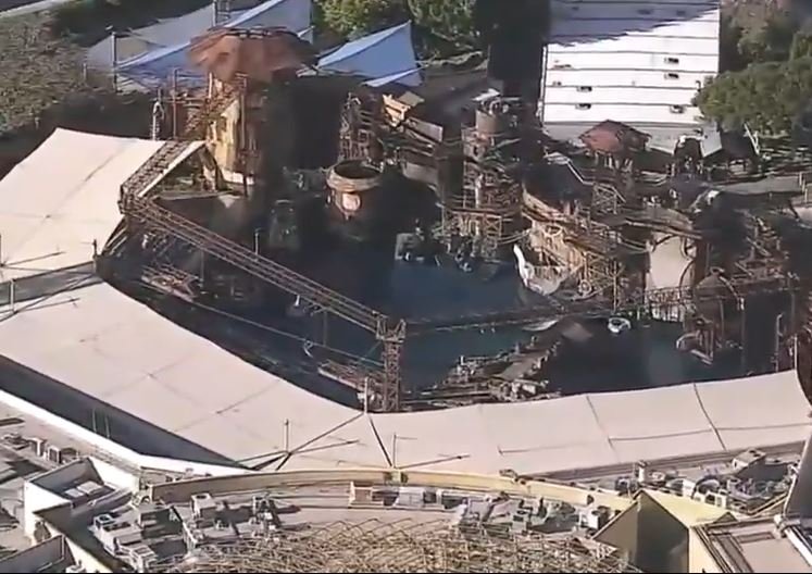 <i></i><br/>A performer at Universal Studios Hollywood remains hospitalized after a stunt accident on the set of the WaterWorld show.