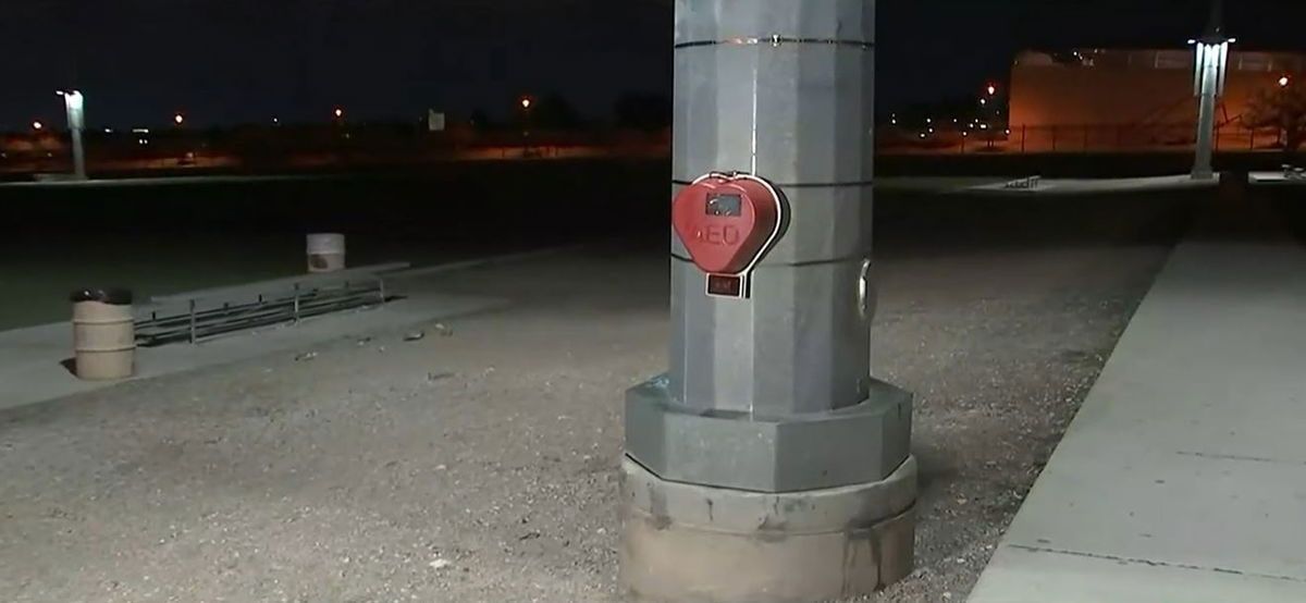 <i></i><br/>The City of Las Vegas installed automated external defibrillators or AEDs at parks throughout the city that can be used on anyone who goes into cardiac arrest especially kids and adults who suffer a medical emergency while playing sports.