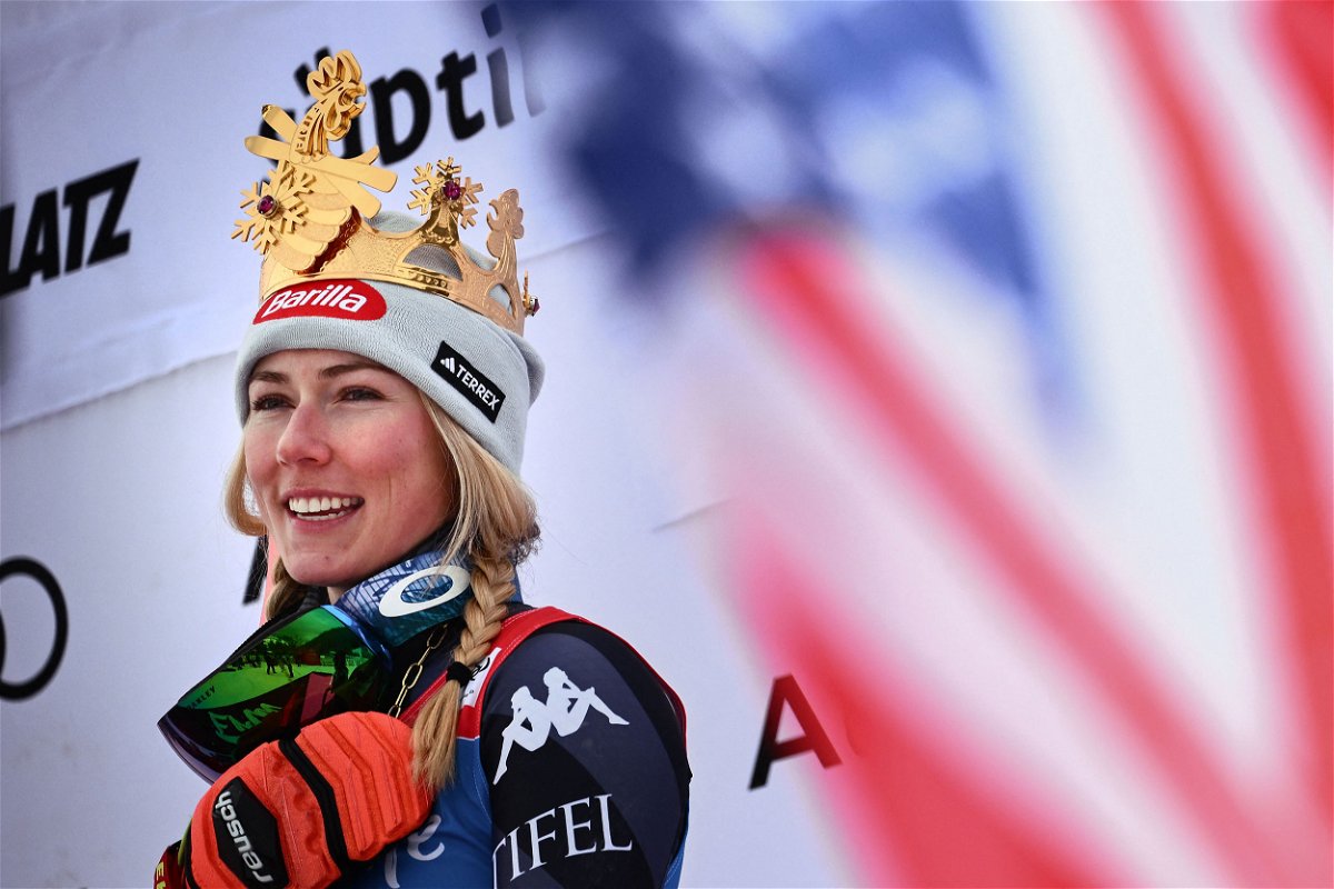 <i>Marco Bertorello/AFP/Getty images</i><br/>American skiing star Mikaela Shiffrin