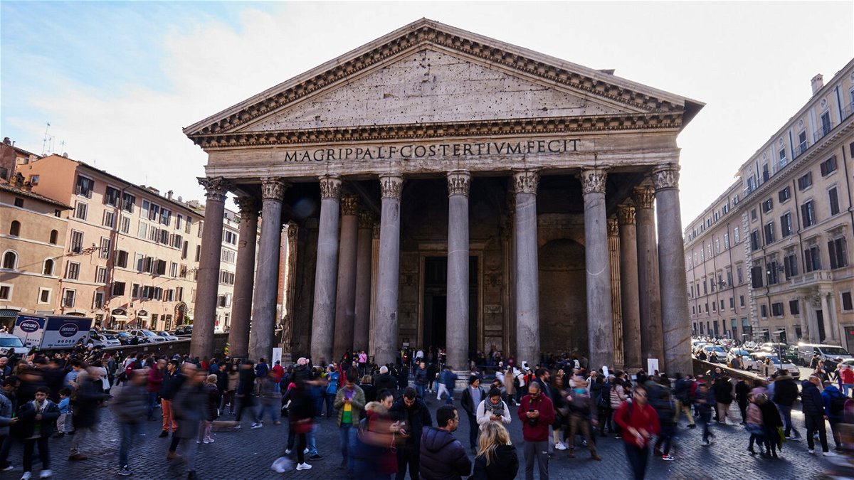 <i>Emmanuele Ciancaglini/Getty Images</i><br/>A secret to Romans' building success has been revealed by scientists. A view of the Pantheon in the historic center of Rome is seen here in December