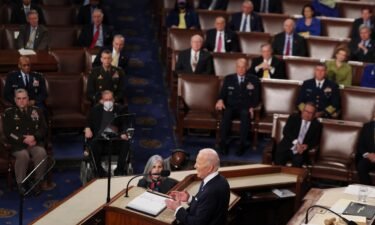 President Joe Biden will deliver the annual State of the Union address to Congress on February 7. Biden is pictured here during last year's State of the Union address on March 01