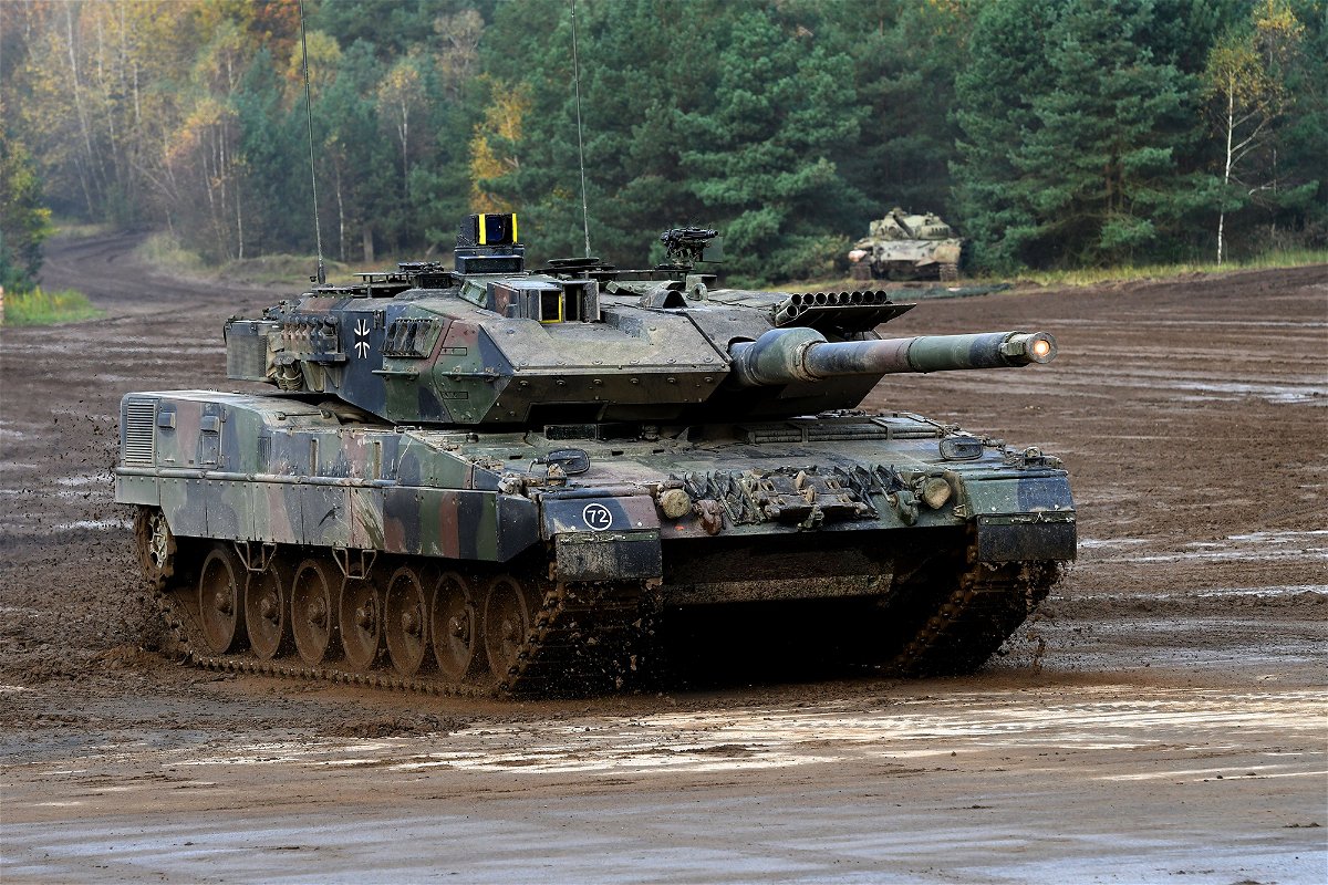 <i>Patrick Stollarz/AFP/Getty Images</i><br/>Poland has formally asked for approval from Germany to transfer some of its German-made Leopard 2 tanks to Ukraine.