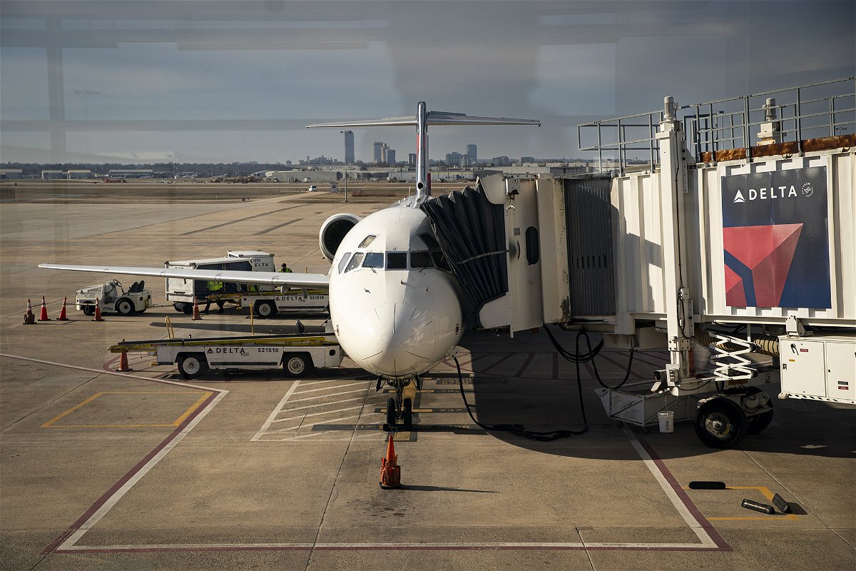 <i>Al Drago/Bloomberg/Getty Images</i><br/>The pilots labor deal will trim Delta Air Lines' profitability going forward. Pictured is a Delta plane at Bill and Hillary Clinton National Airport in Little Rock