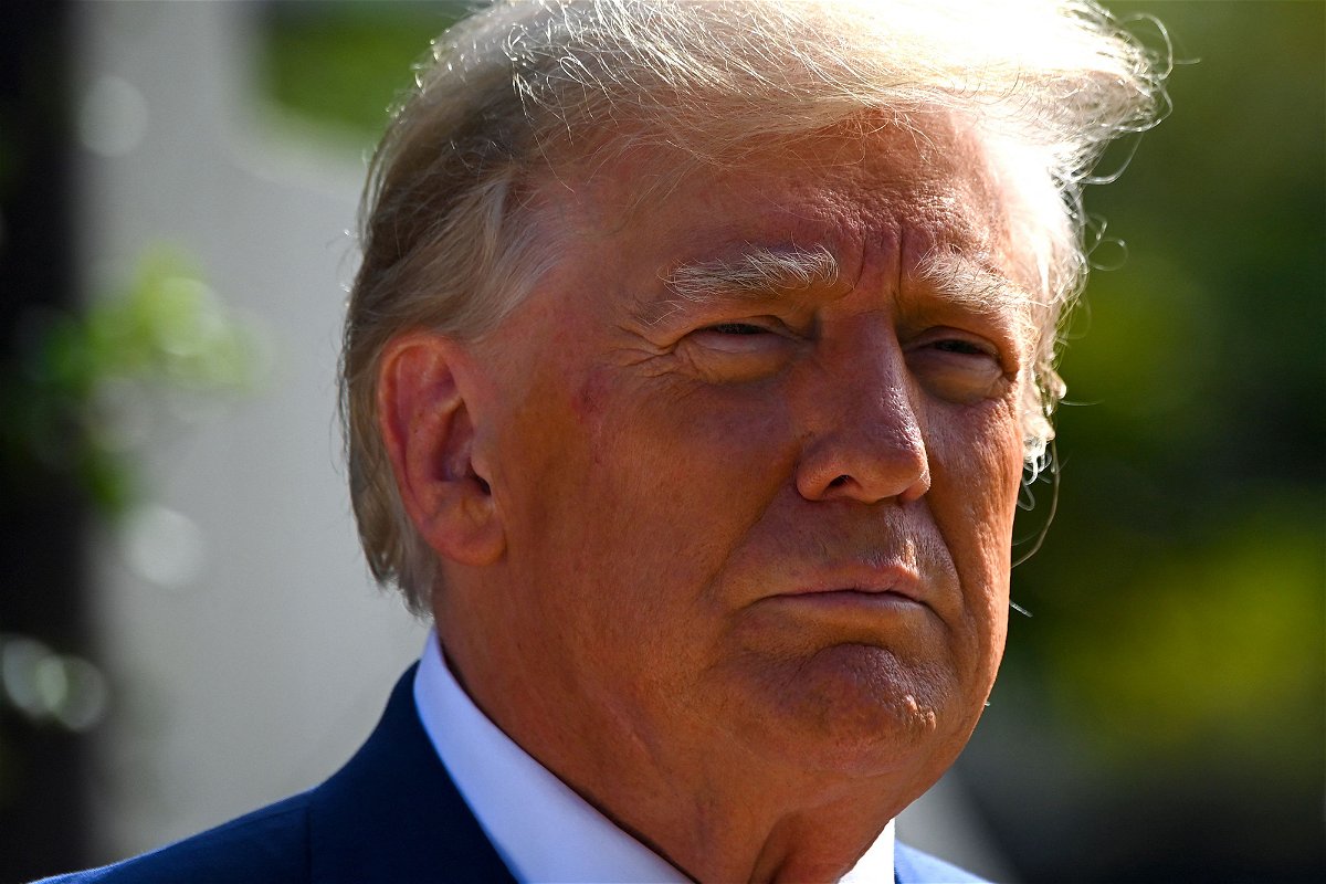 <i>Eva Marie Uzcategui/AFP/Getty Images</i><br/>Former President Trump's campaign has asked Meta to unblock the former president's Facebook account. Donald Trump is pictured here in Palm Beach