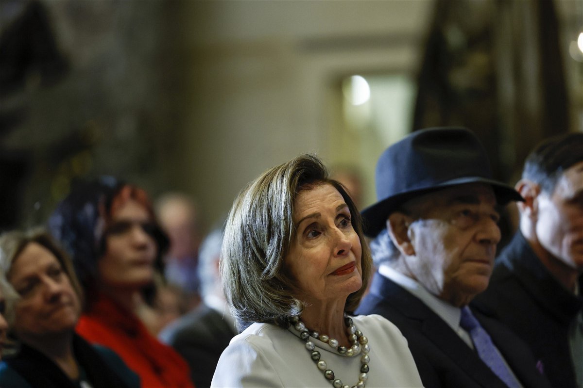 <i>Anna Moneymaker/Getty Images</i><br/>Former House Speaker Nancy Pelosi says her husband's recovery will still take 