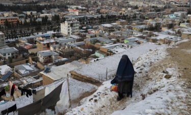 Freezing temperatures swept Afghanistan's Badakhshan province on January 18.