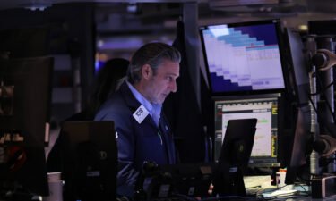 The tech sector has been beaten down and interest rates are higher. Traders work on the floor of the New York Stock Exchange on January 09