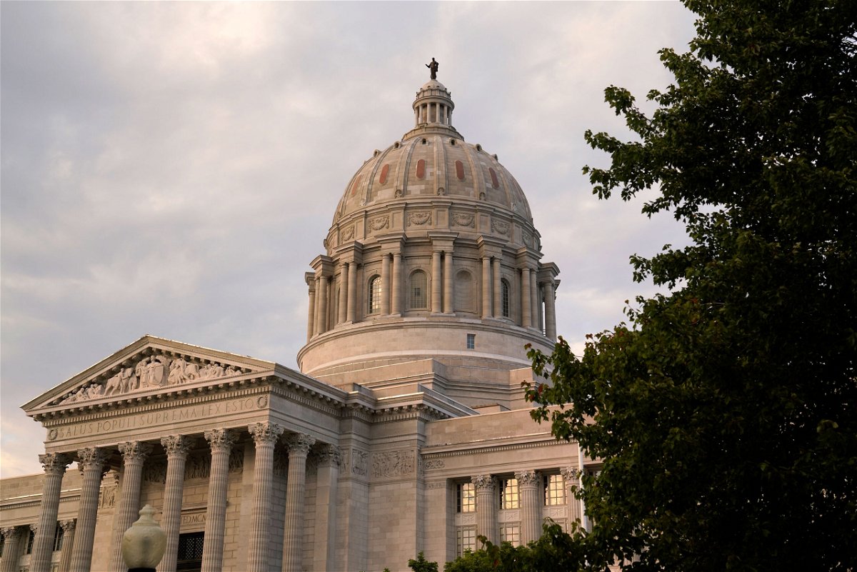 <i>Jeff Roberson/AP</i><br/>Lawmakers in the Missouri House of Representatives this week adopted a stricter dress code for women in the State House. The Missouri State Capitol is seen here September 16