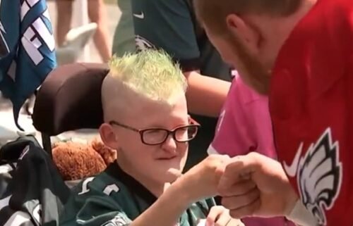 Zach Ertz and the Ertz Family Foundation surprised a 15-year-old Eagles superfan