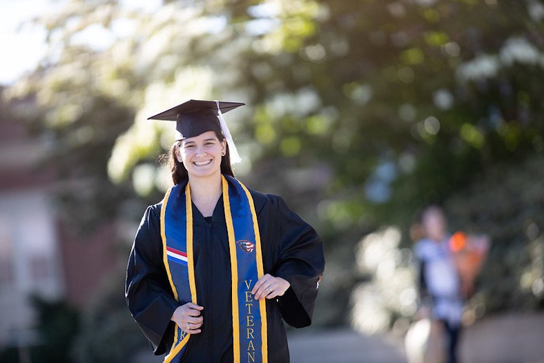 Hope Nelson, an Army veteran who earned her German bachelor’s degree online with Oregon State University in 2019