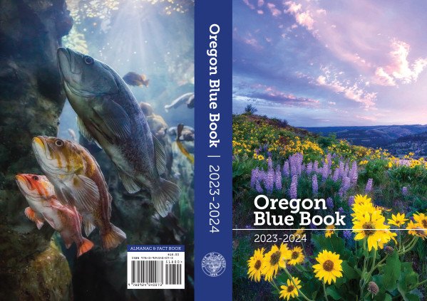 Cover of the 2023-24 Oregon Blue Book
