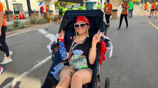 <i>WFTS</i><br/>Stretches and selfies are expected at the starting line of the Publix Gasparilla Distance Classic. But as waves of racers continued—we also found hope packaged in Schuyler Arakawa.