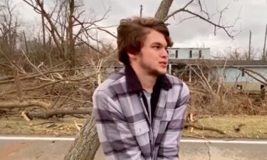 Canaan Kuykendoll stood outside his family's Madison Township home trying to process what he went through just a few hours earlier. The 18-year-old was playing video games in his upstairs bedroom. He said a weather alert came across his phone.