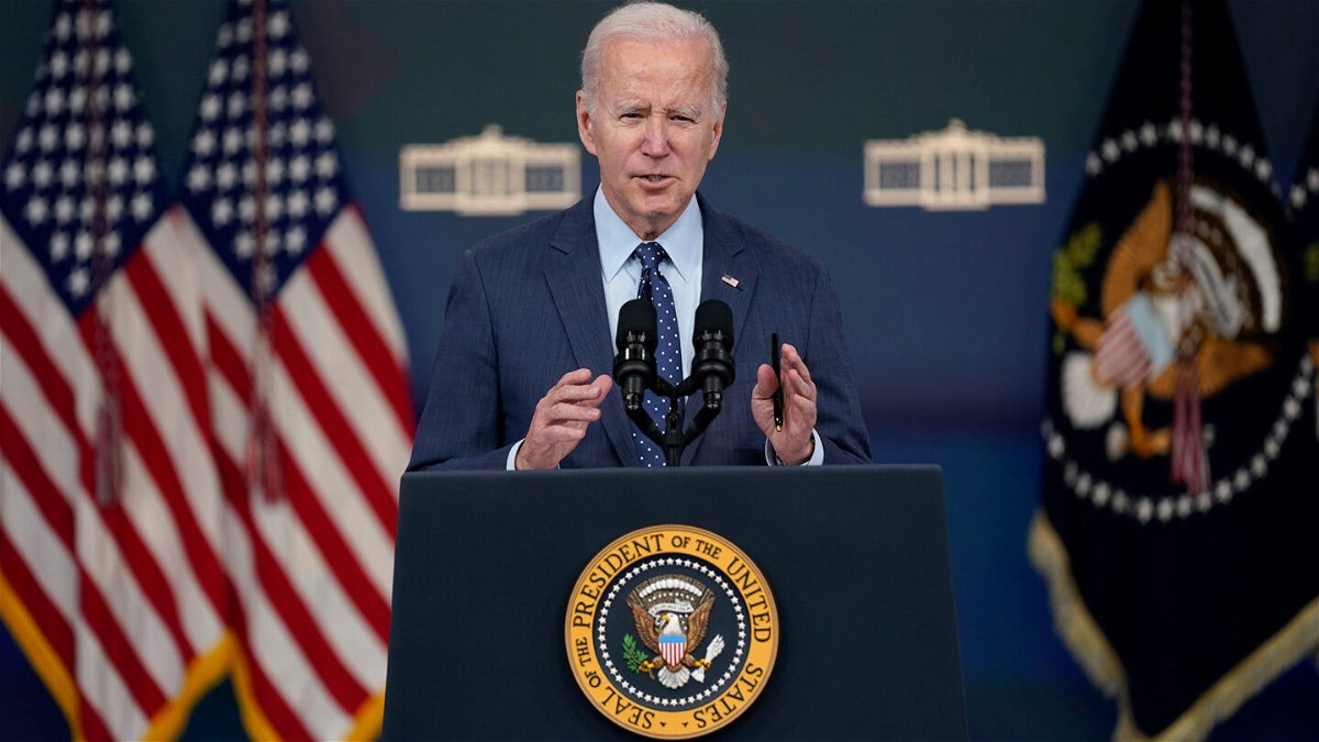 <i>Evan Vucci/AP</i><br/>President Joe Biden speaks about the Chinese surveillance balloon and other unidentified objects shot down by the U.S. military