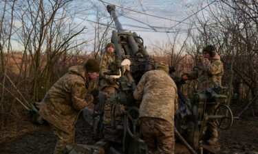 NATO allies worry about dwindling ammo stockpiles in Ukraine. A Ukrainian artillery brigade here operates a US-made Howitzer M777 cannon in Bakhmut