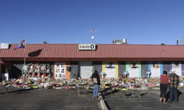A memorial for victims of the November 19 shooting at Club Q in Colorado Springs