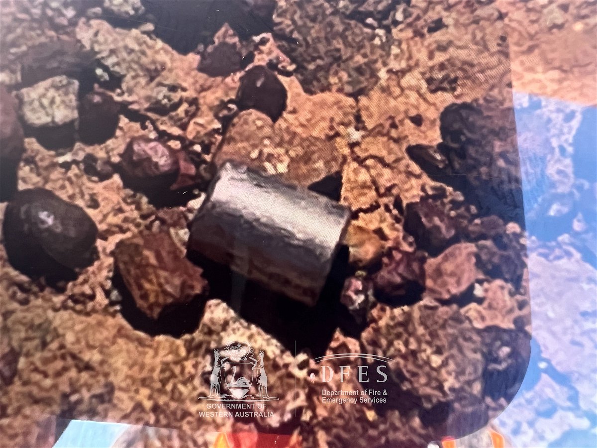 <i>Department of Fire and Emergency Services WA</i><br/>The capsule was discovered missing last Thursday -- officials assume it fell off the back of a truck.