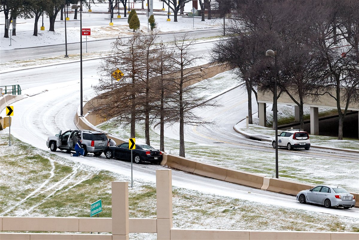 <i>Smiley N. Pool/Liesbeth Powers/The Dallas Morning News/AP</i><br/>As hundreds of thousands remain without power in Texas amid frigid temperatures and icy roads