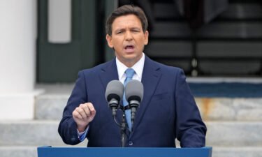 Florida Gov. Ron DeSantis speaks after being sworn in for his second term during an inauguration ceremony at the Old Capitol on January 3 in Tallahassee.