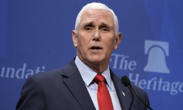 The FBI is searching former Mike Pence's home in Indiana. The former Vice President here speaks at the Heritage Foundation on October 19