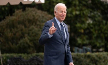 President Joe Biden walks to board Marine One on the South Lawn of the White House on February 16 in Washington.