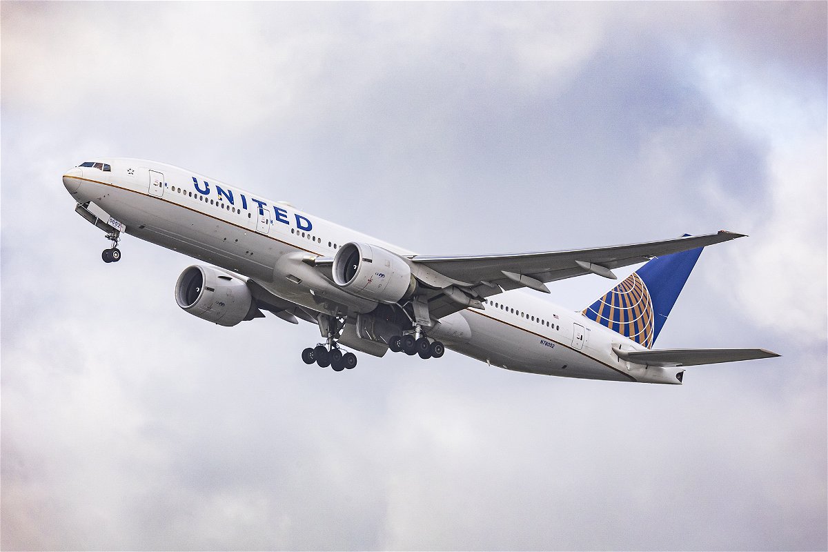 <i>Nicolas Economou/NurPhoto/Getty Images</i><br/>United Airlines Boeing wide body 777-200 aircraft is seen here during take off from Amsterdam Schiphol Airport AMS towards Houston IAH on January 30.