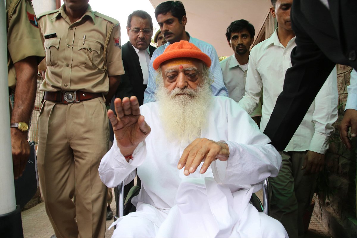 <i>Sunil Verma/Pacific Press/LightRocket/Getty Images/FILE</i><br/>An Indian court sentenced self-proclaimed spiritual guru Asaram Bapu
