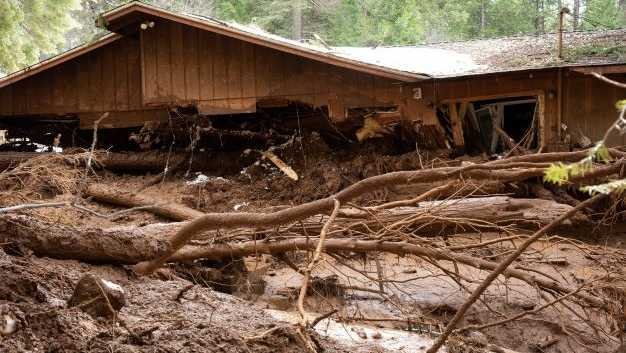 <i>KCRA</i><br/>Landslide damages homes in Calaveras County Denise Molina said a landslide in Calaveras County rammed into her West Point house this week.
