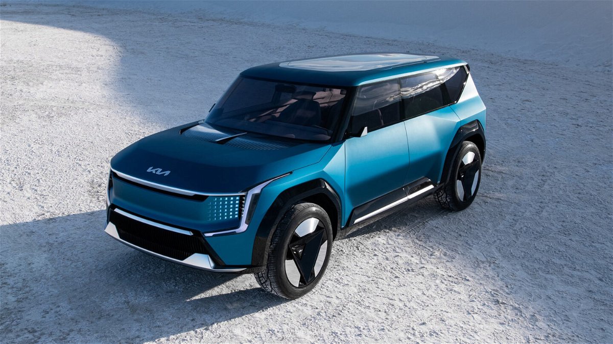 <i>Kia</i><br/>The EV9 is about the same length and height as the Telluride