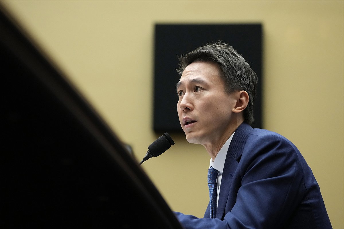 <i>Alex Brandon/AP</i><br/>TikTok CEO Shou Zi Chew testifies during a hearing of the House Energy and Commerce Committee on the platform's consumer privacy and data security practices and impact on children on March 23 on Capitol Hill.