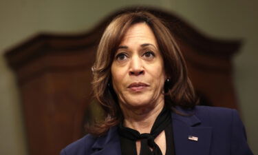 Vice President Kamala Harris speaks about the ongoing political turmoil in Brazil after ceremonially swearing-in Elizabeth Bagley as the U.S. Ambassador to Brazil at the Eisenhower Executive Office Building in January in Washington